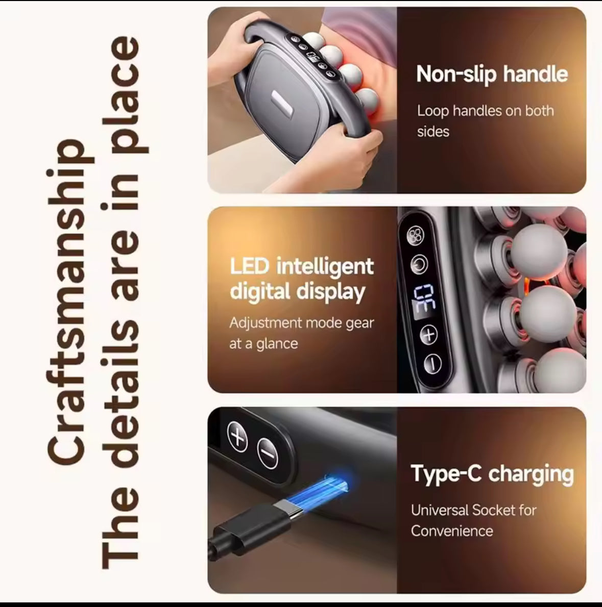 16 Head Massage Gun, Deep Tissue Massage Gun